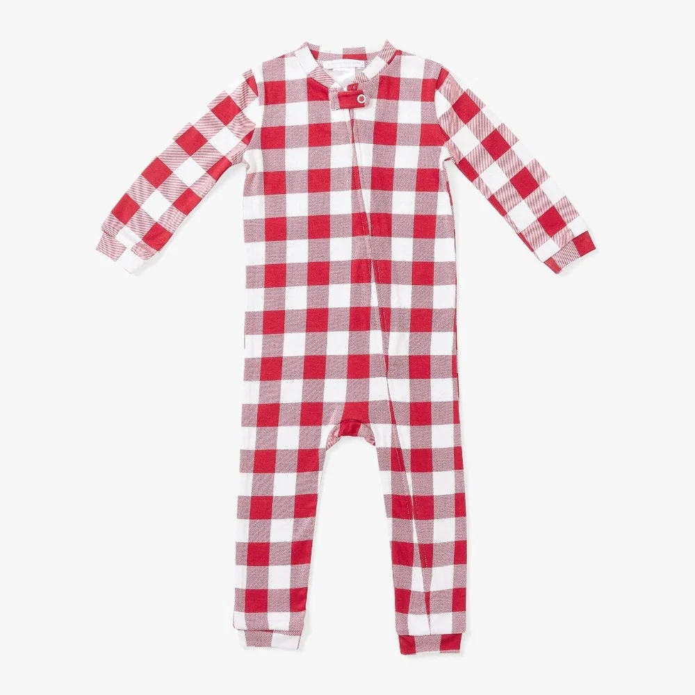 Holiday Silky Tencel Check Baby Pajama - PBK